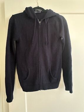 Brandy Melville Navy Zip Hoodie OS